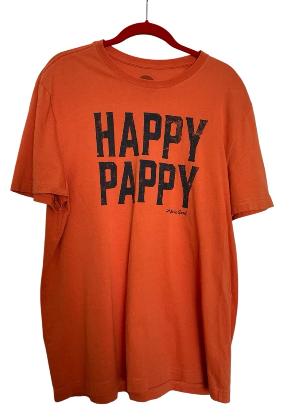 Life Is Good Orange Logo Tee / Sz M CRUSHER, nearly new
